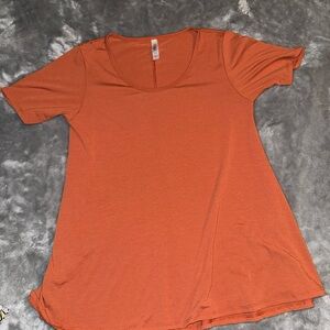 LuLaRoe Rust Short Sleeve Tee